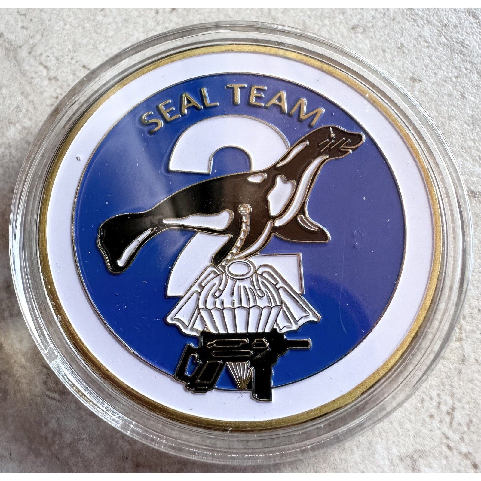US Navy SEAL Team Two Naval Special Warfare Command w/ Retirement Award