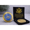 US NAVY - USS DWIGHT D. EISENHOWER - CVN-69 Challenge Coin w/ Retirement Award
