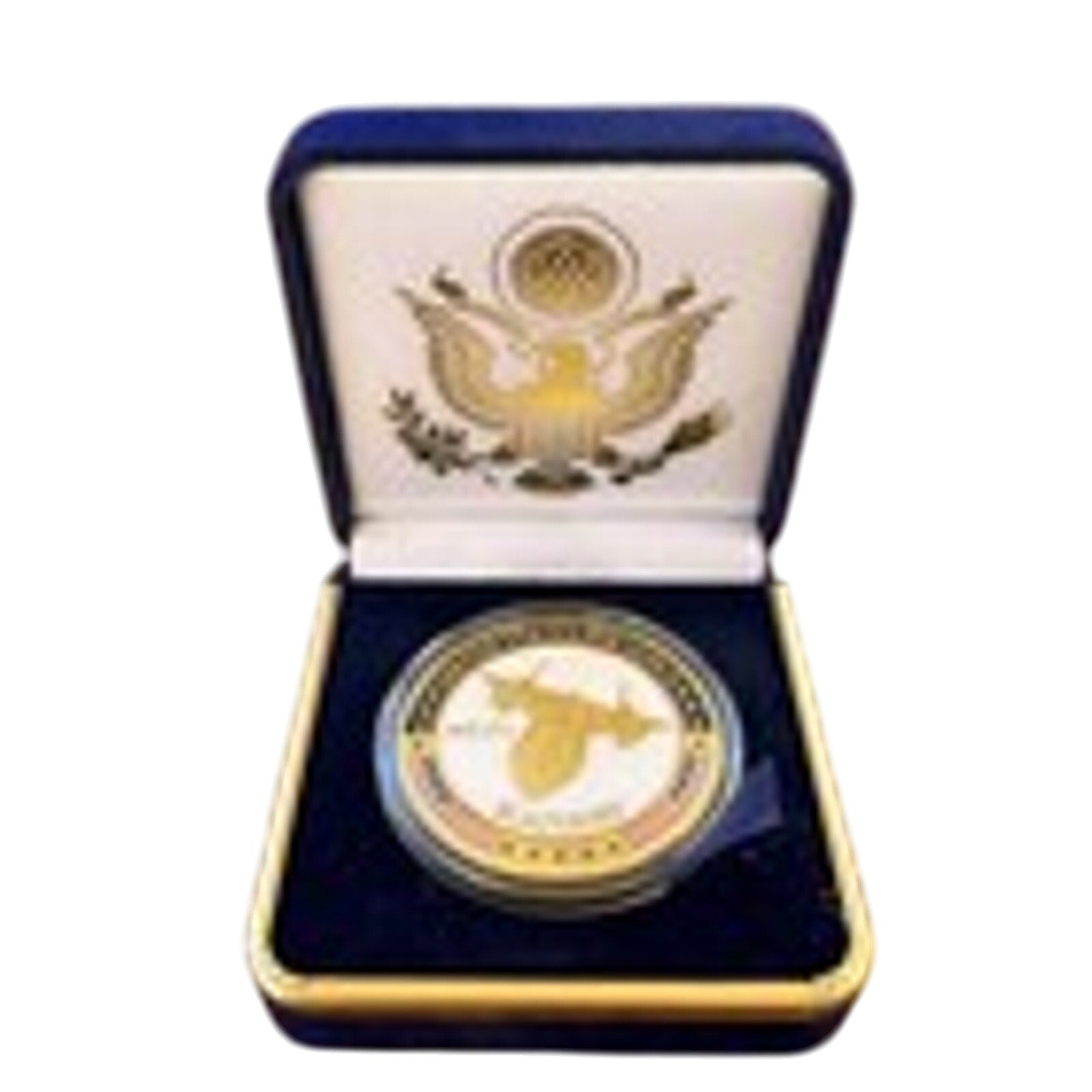 U S AIR FORCE SR-71 BLACKBIRD Challenge Coin With Blue Velvet Case