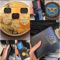 US DoD MEDAL OF HONOR Army Navy Marines Air With Credential coin holder wallet