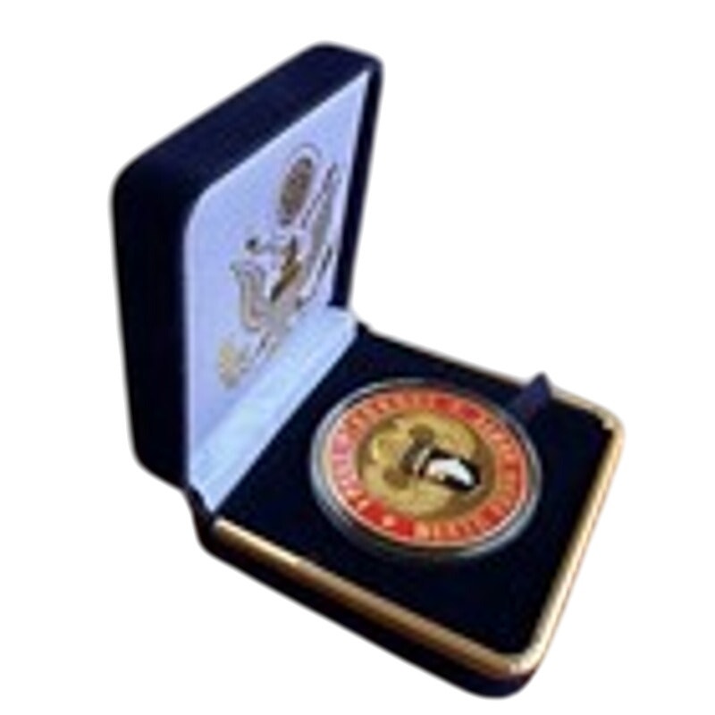 Department of Energy (DOE) Challenge Coin With Blue Velvet Case. Fast Shipping!