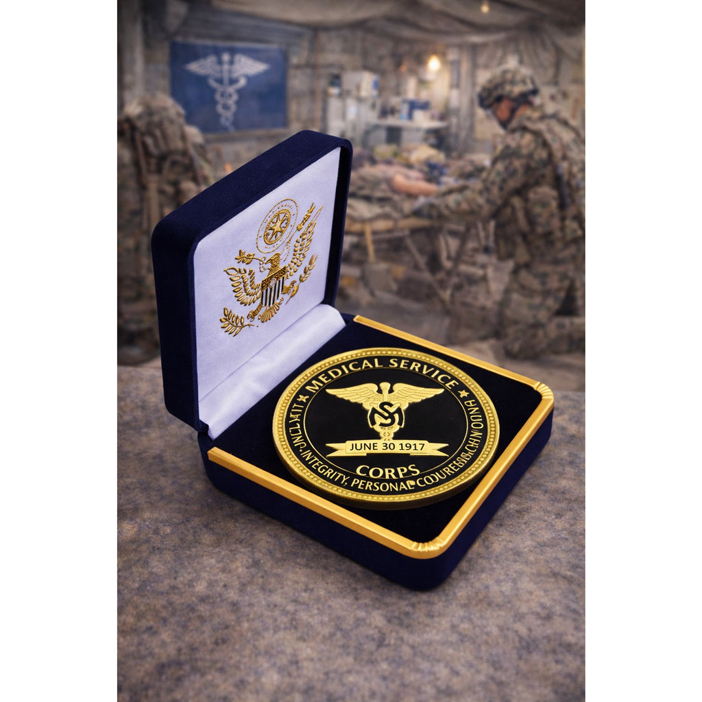 US ARMY MEDICAL SERVICE CORPS Challenge Coin with Case ·FAST SHIPPING· ·NEW·