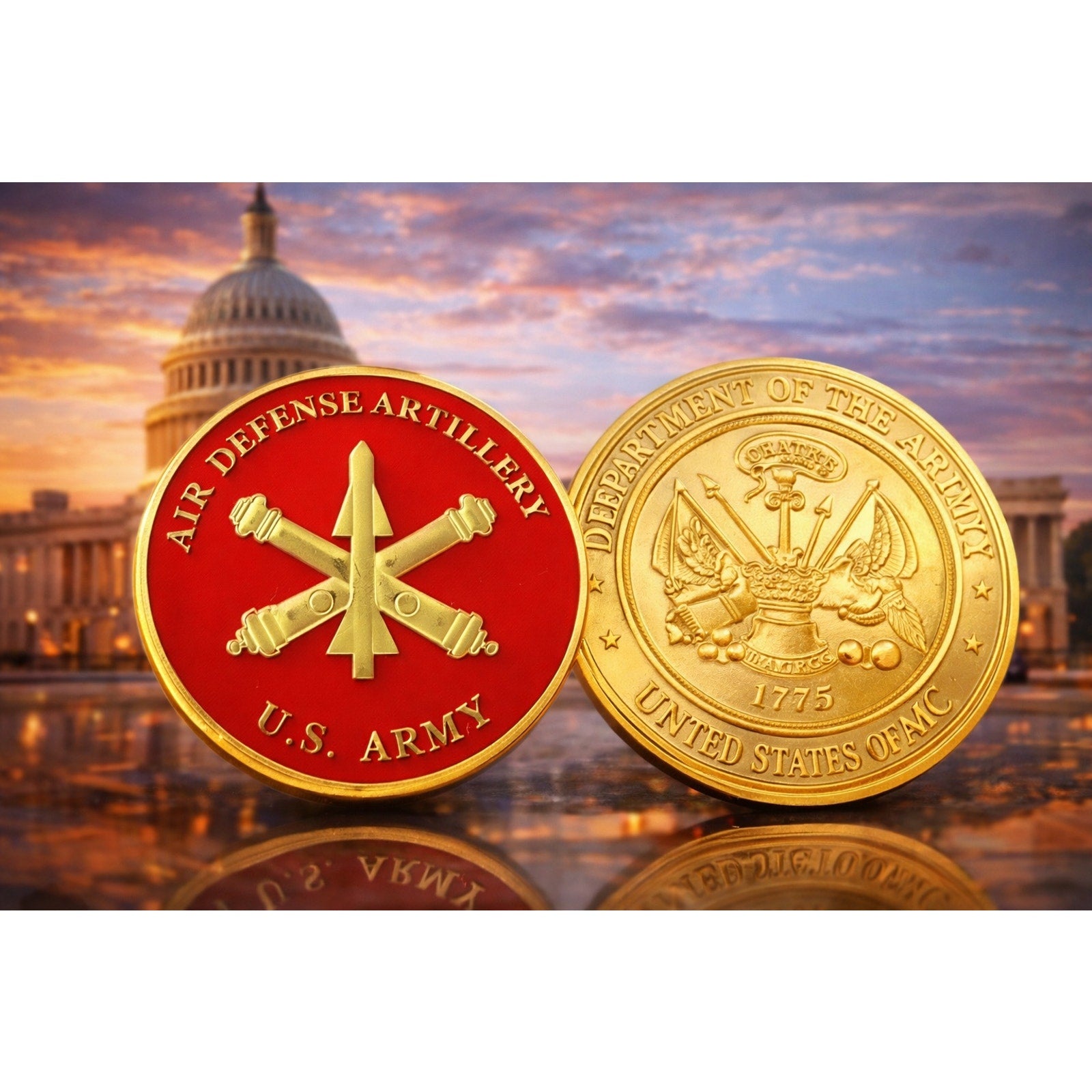 U.S. Army Air Defense Artillery Combat (ADA) Challenge Coin ·FAST SHIPPING·