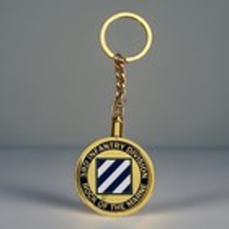 3RD Infantry Division US Army Challenge Coin Keychain “Rock of the Marne"