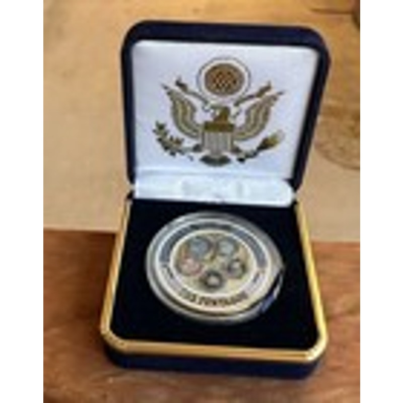 Department of Energy (DOE) Challenge Coin With Blue Velvet Case. Fast Shipping!