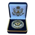 Department of Energy (DOE) Challenge Coin With Blue Velvet Case. Fast Shipping!