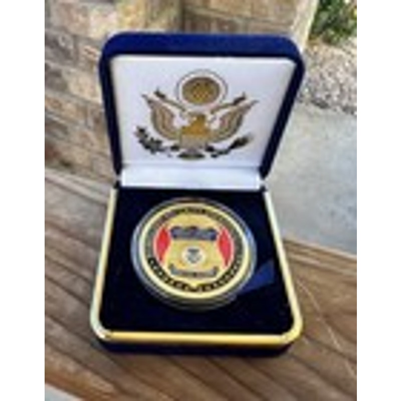 Department of Energy (DOE) Challenge Coin With Blue Velvet Case. Fast Shipping!
