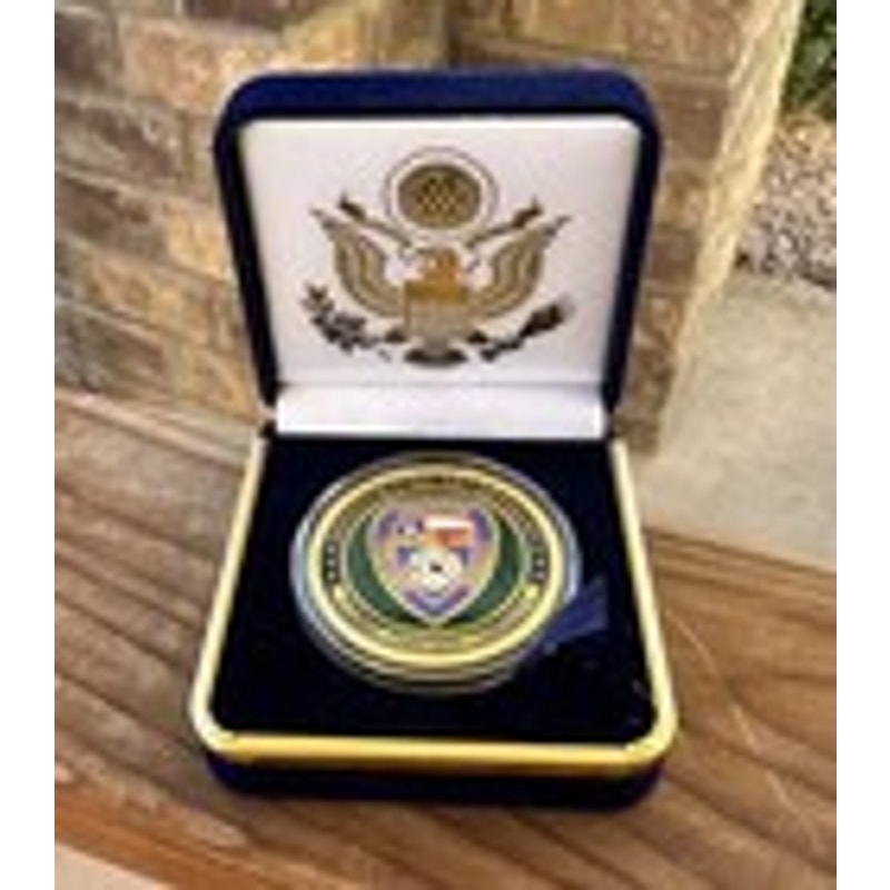 Department of Energy (DOE) Challenge Coin With Blue Velvet Case. Fast Shipping!