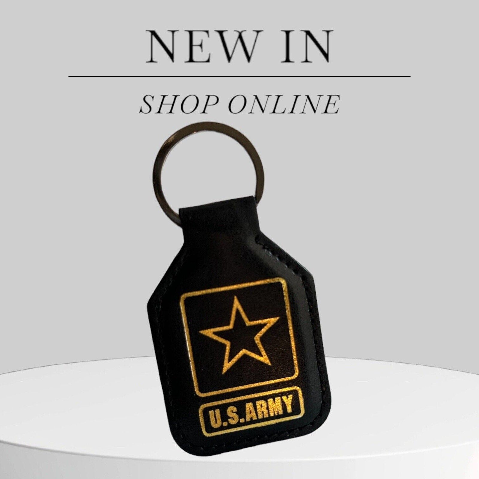 2pcs X US ARMY LOGO WITH ARMY STRONG STAR LOGO KEY CHAIN COIN SOLDIER FOR LIFE