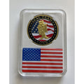 US NAVY SEAL TEAM ONE Challenge With White Display Case. OFFICIAL LIC 23125