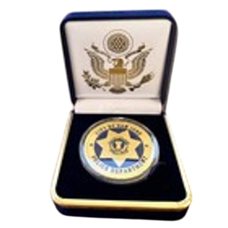 Department of Energy (DOE) Challenge Coin With Blue Velvet Case. Fast Shipping!
