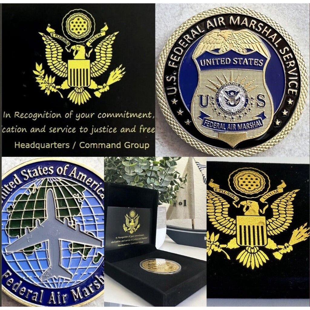 U S Federal Air Marshal Challenge Coin USA