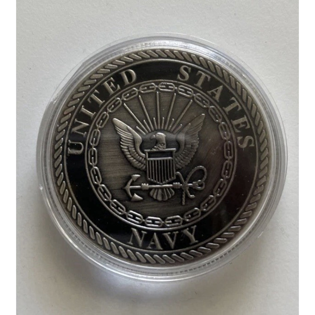 US NAVY LIEUTENANT 0-3 LT COIN PROMOTION GIFT RANK OFFICER w/ Retirement Award