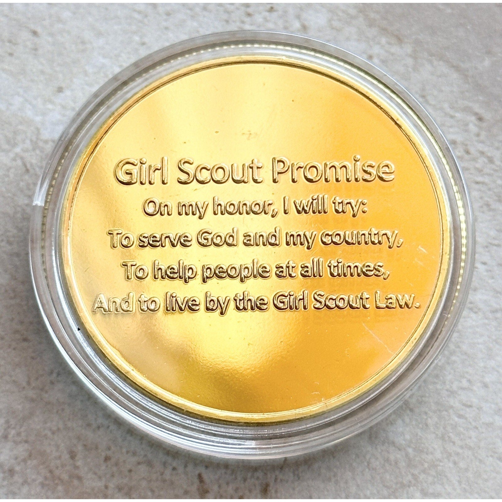 GIRL SCOUTS OF THE UNITED STATES OF AMERICA Award Coin w/ Retirement Award