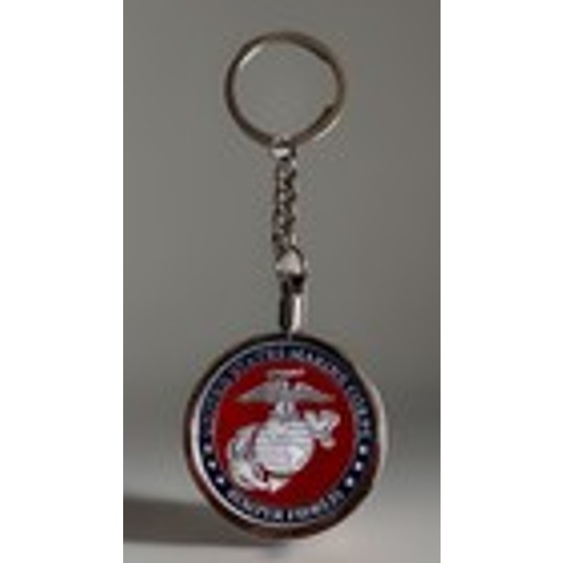 United States MARINES IWO JIMA Semper Fidelis Challenge Coin Keychain
