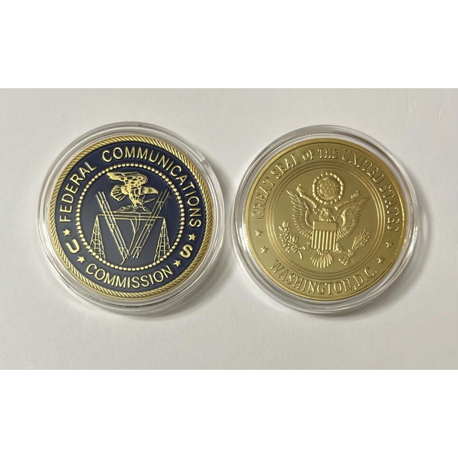 FEDERAL COMMUNICATIONS COMMISSION (FCC) Coin With Retirement Award