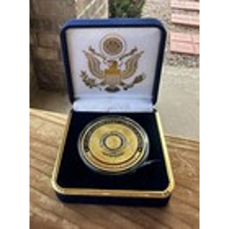Department of Energy (DOE) Challenge Coin With Blue Velvet Case. Fast Shipping!