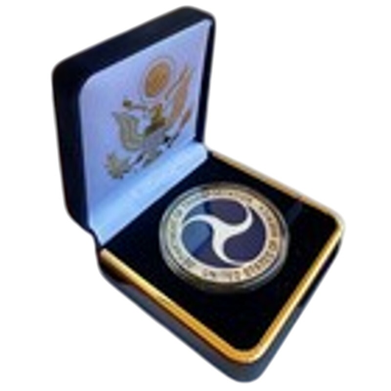 Department of Energy (DOE) Challenge Coin With Blue Velvet Case. Fast Shipping!