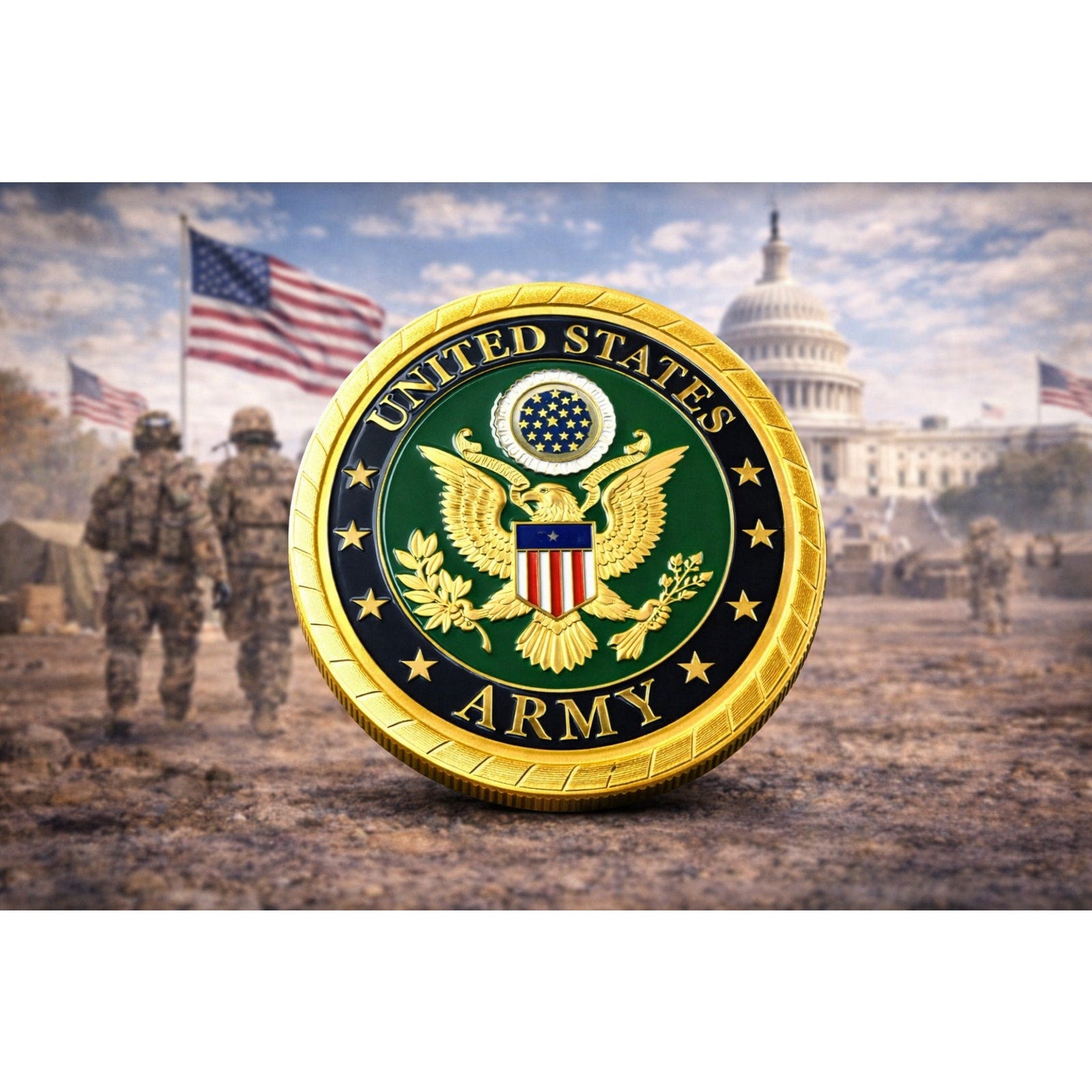 U.S. Army Logistics Corps Challenge Coin with Case ·FAST SHIPPING· ·NEW·