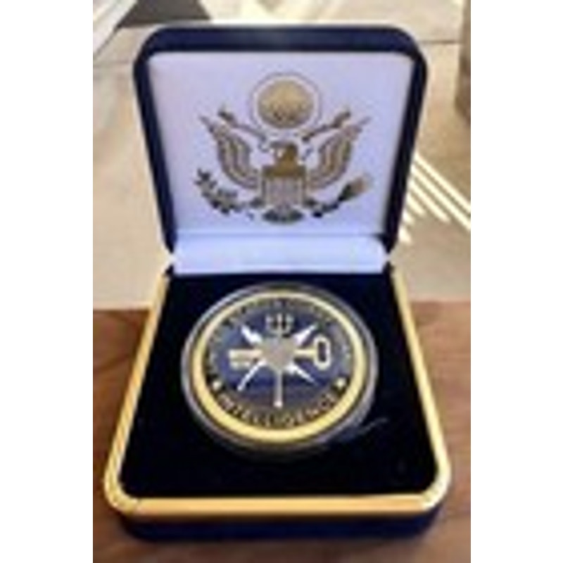 Department of Energy (DOE) Challenge Coin With Blue Velvet Case. Fast Shipping!