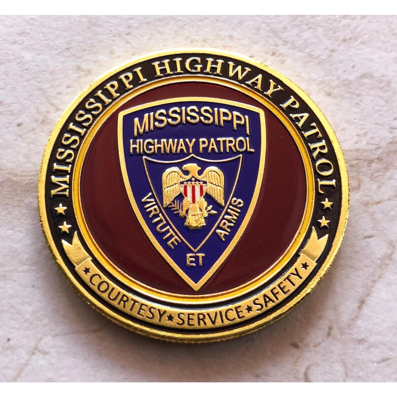 MISSISSIPPI HIGHWAY PATROL Challenge Coin