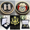 2pcs Army Rank Captain O-3 And Military Police MP CHALLENGE COINS