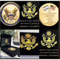 President Trump Declaration US Embassy Jerusalem Israel Coin W/ velvet box