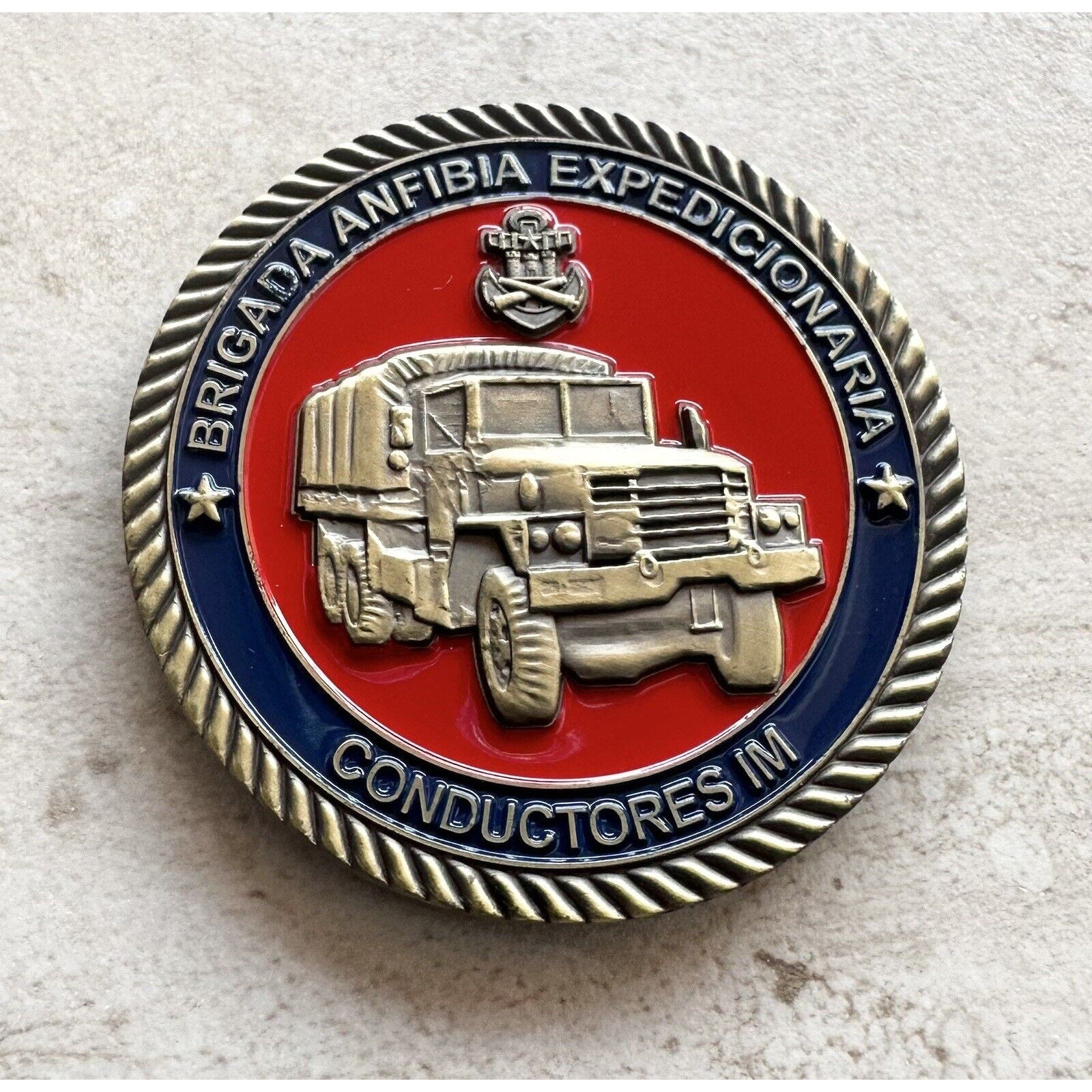 Armada De Chile Cuerpo De Infanteria De Marina Conductores Im Challenge Coin