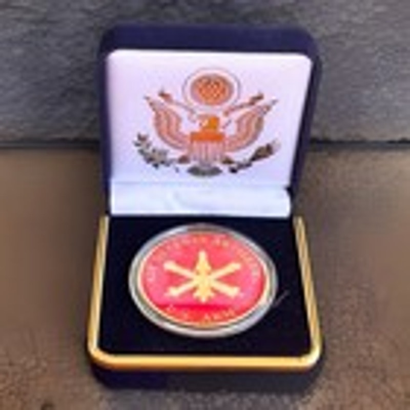 Department of Energy (DOE) Challenge Coin With Blue Velvet Case. Fast Shipping!