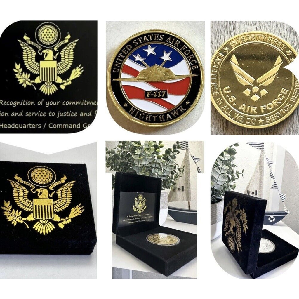 U S AIR FORCE F-117 NIGHTHAWK Challenge Coin USA AF