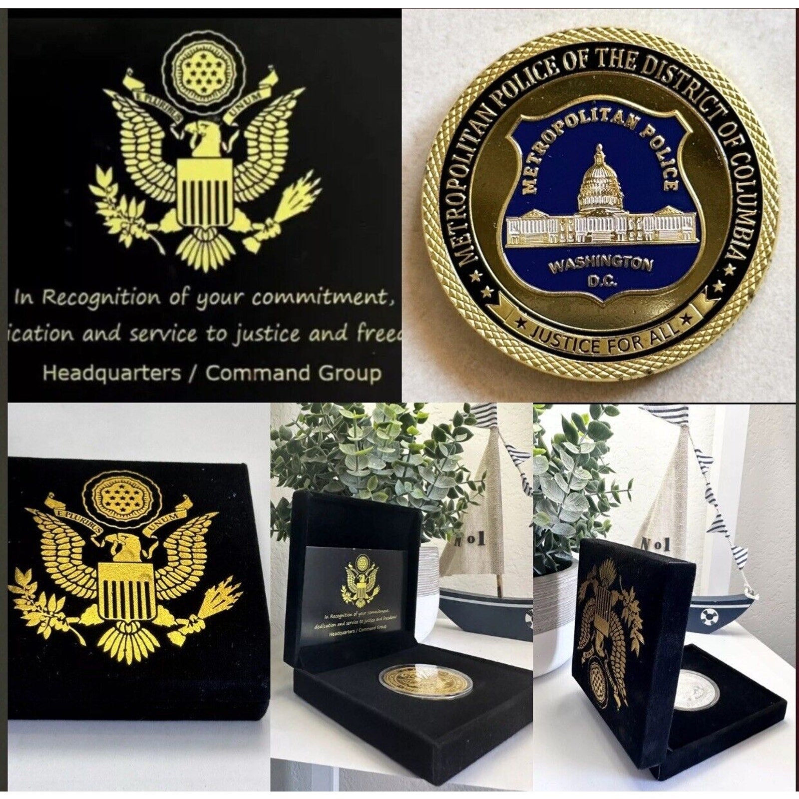 METROPOLITAIN POLICE OFFICER Department CHALLENGE COIN