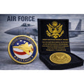 U S AIR FORCE F-15 STRIKE EAGLE Challenge Coin USA F w/ Retirement Award