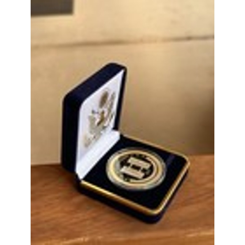 Department of Energy (DOE) Challenge Coin With Blue Velvet Case. Fast Shipping!