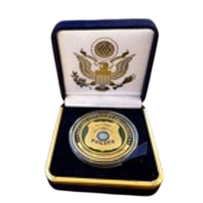 Department of Energy (DOE) Challenge Coin With Blue Velvet Case. Fast Shipping!