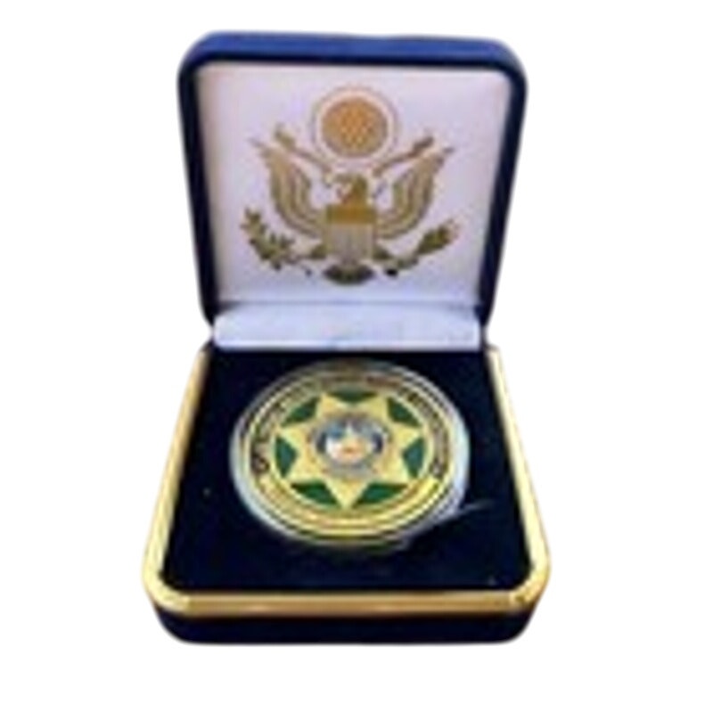 Department of Energy (DOE) Challenge Coin With Blue Velvet Case. Fast Shipping!