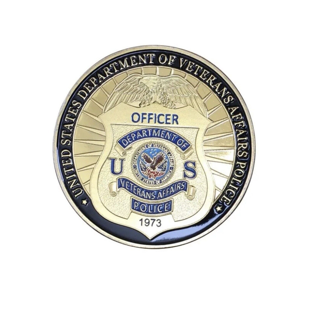 U S Dept of Veterans Affairs Police Officer Department Challenge Coin.