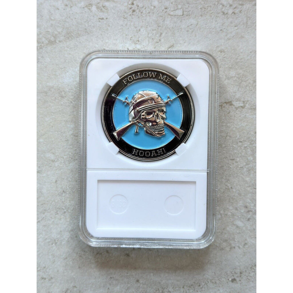 US Army Challenge Coin Army Combat Infantry Coin! New , Come With Case.