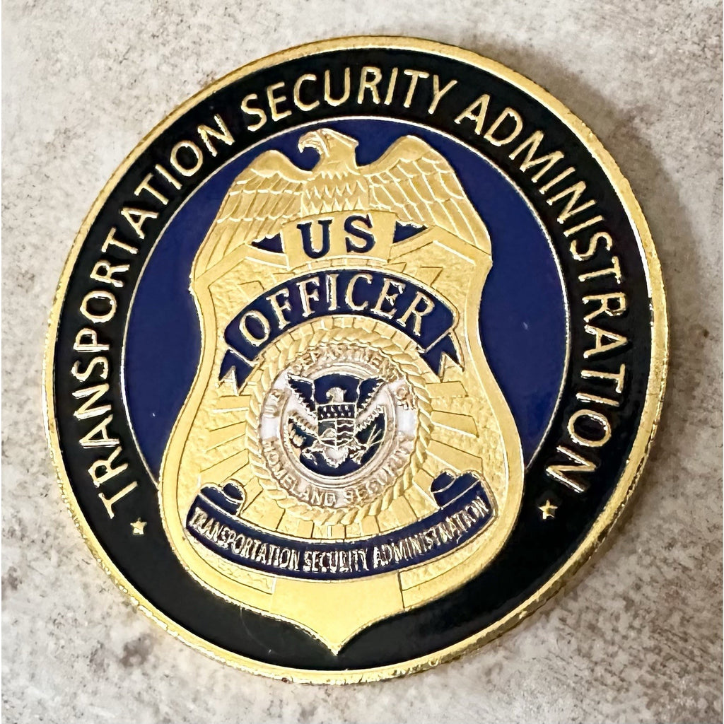 TRANSPORTATION SECURITY ADMINISTRATION (TSA) Challenge Coin with special case