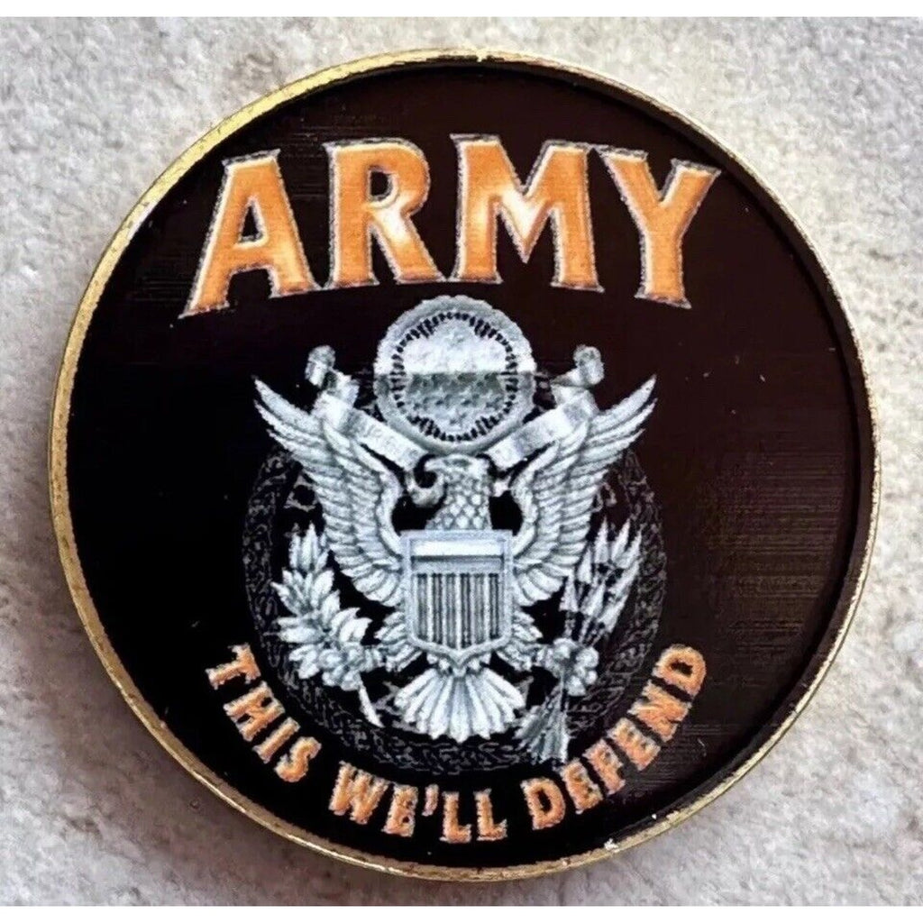 United States Army This We Will Defend W/Credential coin holder wallet