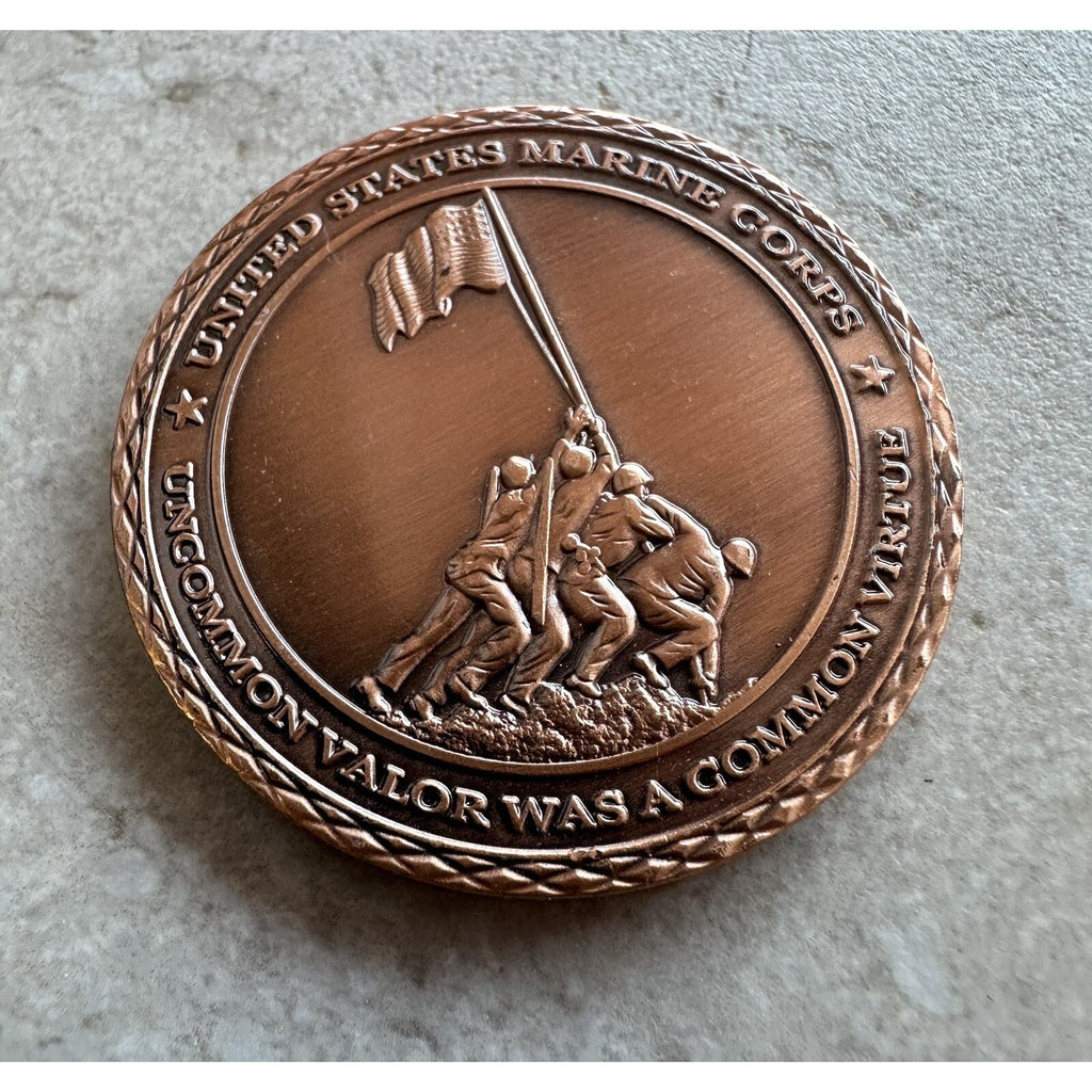 US Marine Corps "Semper Fidelis" Battle of Iwo Jima Military w/ Retirement Award