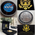 NASA National Aeronautics and Space Administration Coin W/ Retirement Award