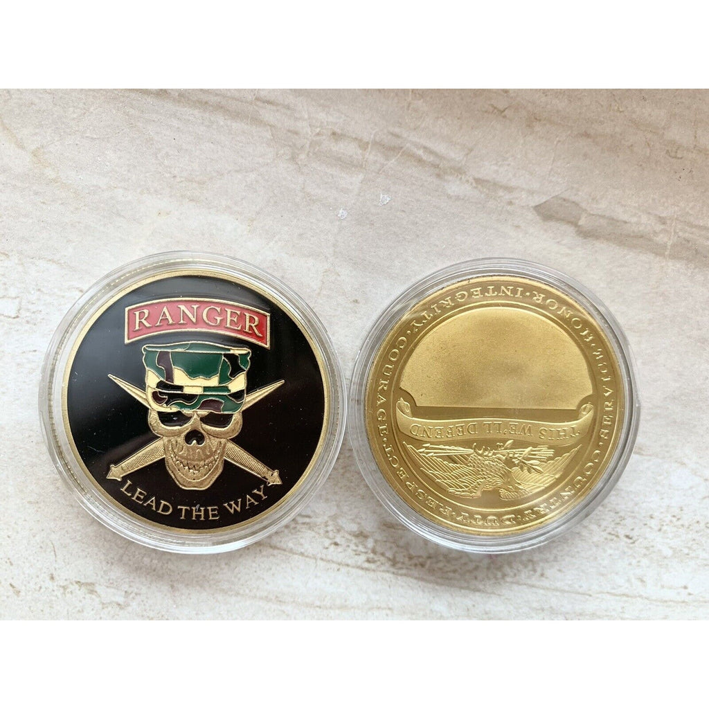 US ARMY RANGERS "Lead The Way" Challenge Coin USA ẢMY
