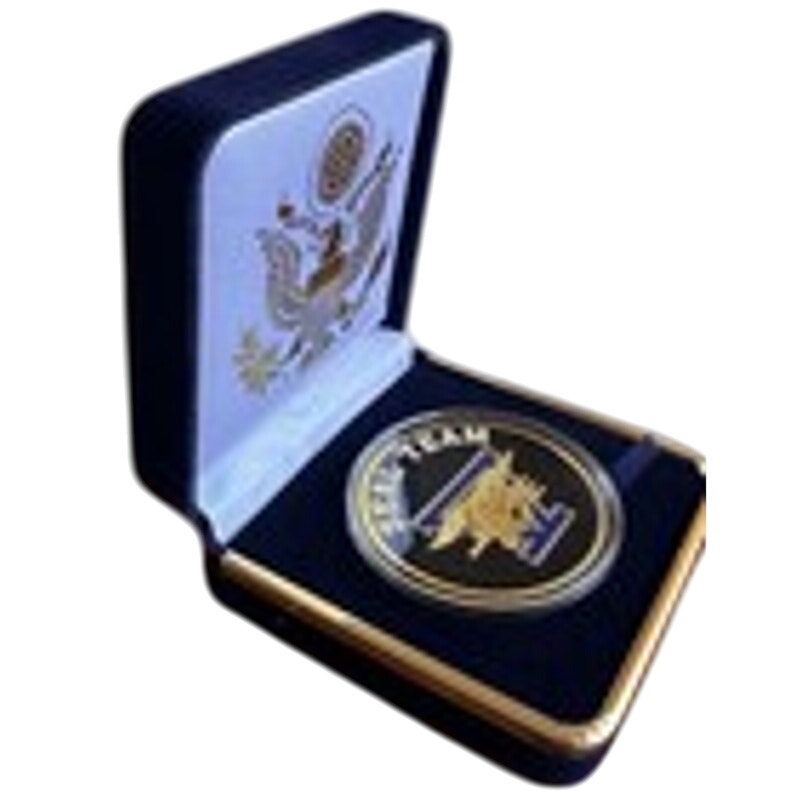 Department of Energy (DOE) Challenge Coin With Blue Velvet Case. Fast Shipping!