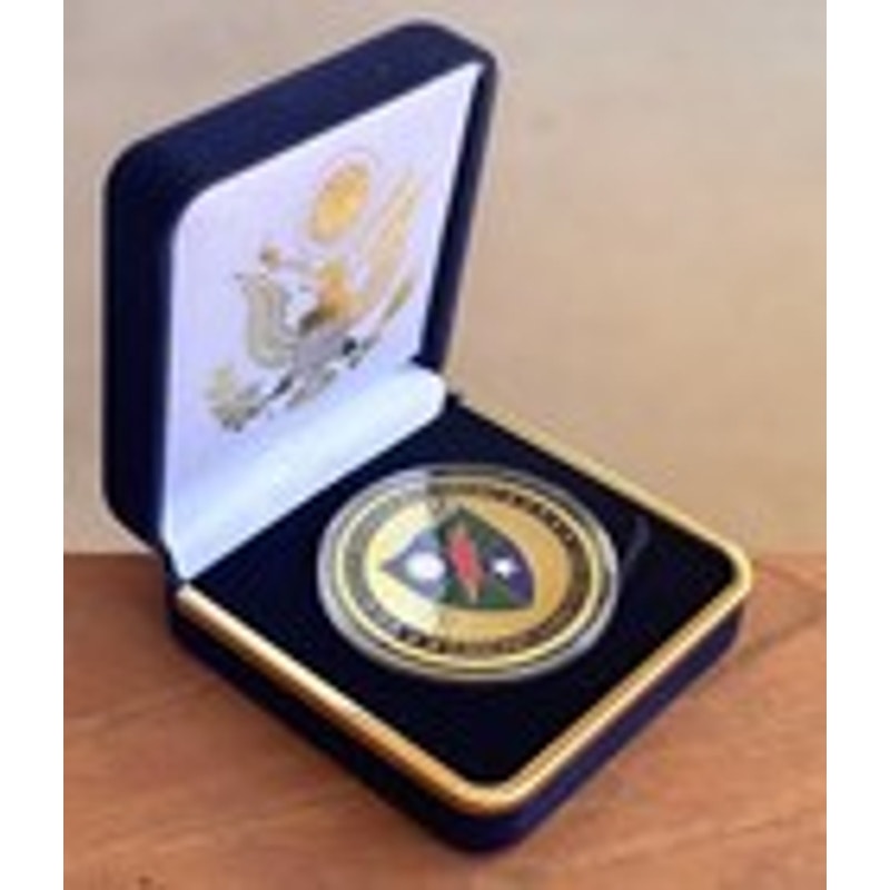 Department of Energy (DOE) Challenge Coin With Blue Velvet Case. Fast Shipping!