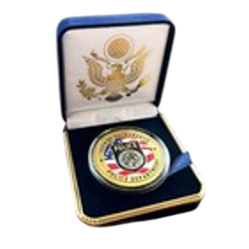 Department of Energy (DOE) Challenge Coin With Blue Velvet Case. Fast Shipping!