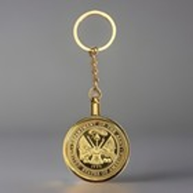 US Army 25th Infantry Division Challenge Coin Keychain- 25th ID Combat Unit