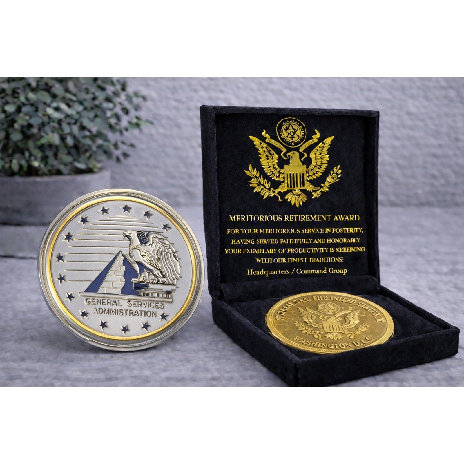 GSA-UNITIED STATES GENERAL SERVICES ADMINISTRATION w/ Retirement Award