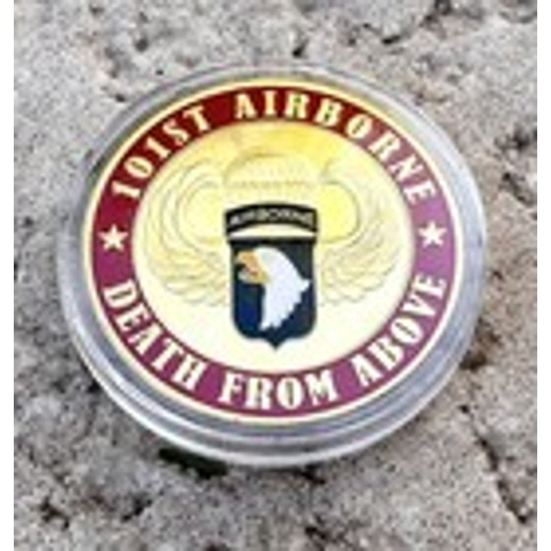 US ARMY 101st Airborne Death From Above From The USA Challenge Coin Keychain
