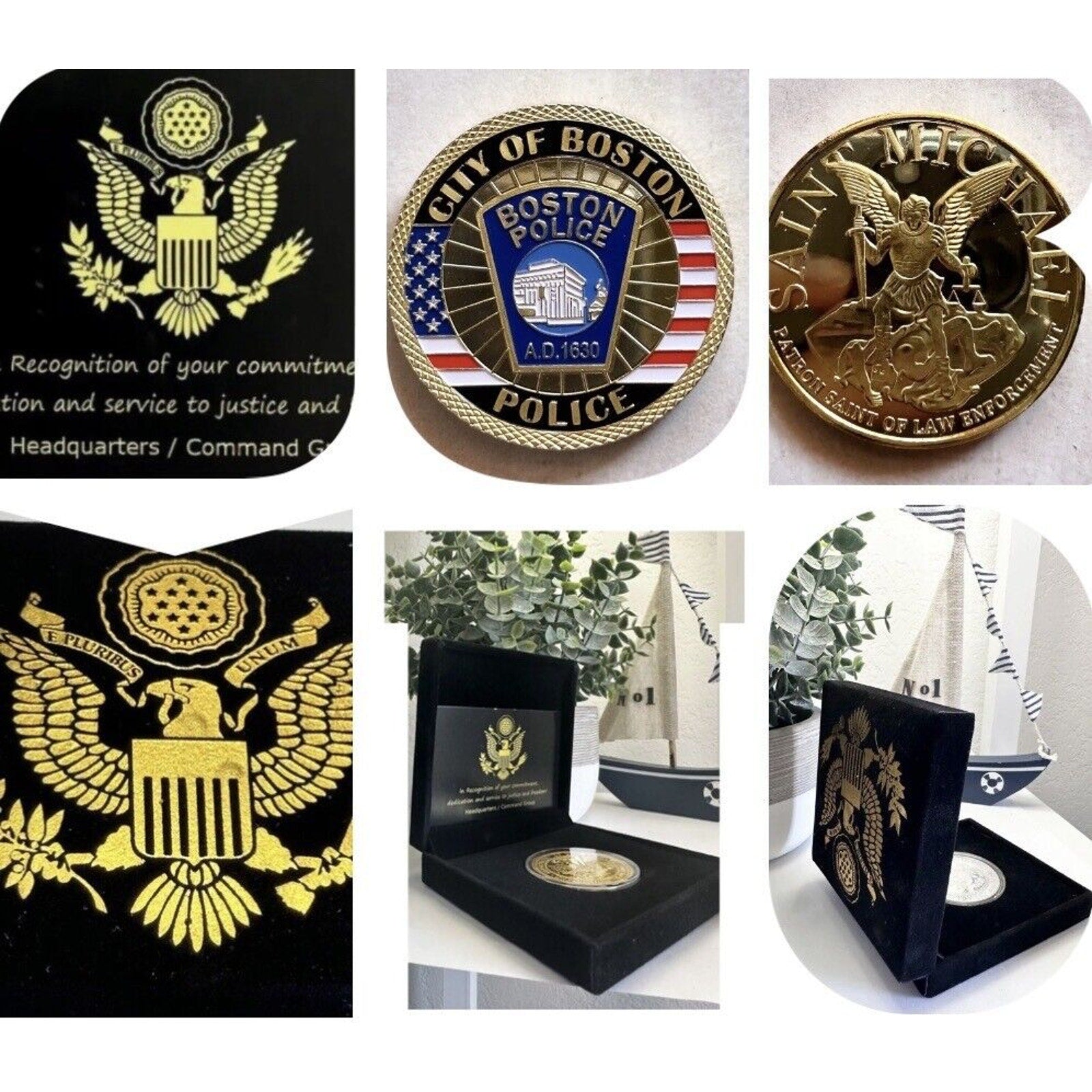 CITY OF BOSTON POLICE DEPT Challenge Coin USA