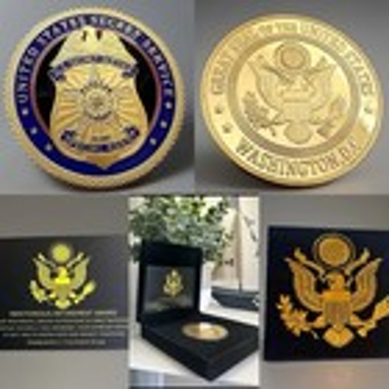 UNITED STATES SECRET SERVICE SPECIAL AGENT CHALLENGE COIN RETIREMENT AWARD
